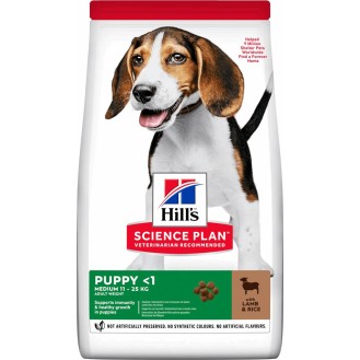 Hill's Science Plan Puppy <1 Medium 2.5kg Dry Food for Medium Breed Puppies with Lamb / Rice Hill's Science Plan Puppy <1 Medium 2.5kg Dry Food for Medium Breed Puppies with Lamb / Rice