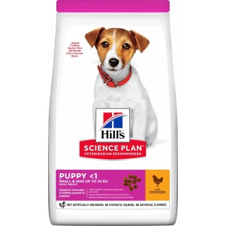 Hill's Science Plan Puppy <1 Small & Mini 1.5kg Dry Food for Small Breed Puppies with Chicken Hill's Science Plan Puppy <1 Small & Mini 1.5kg Dry Food for Small Breed Puppies with Chicken